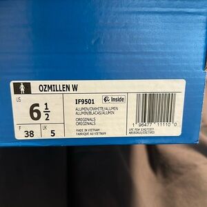 Women’s size 6.5 adidas ozmillen sneakers